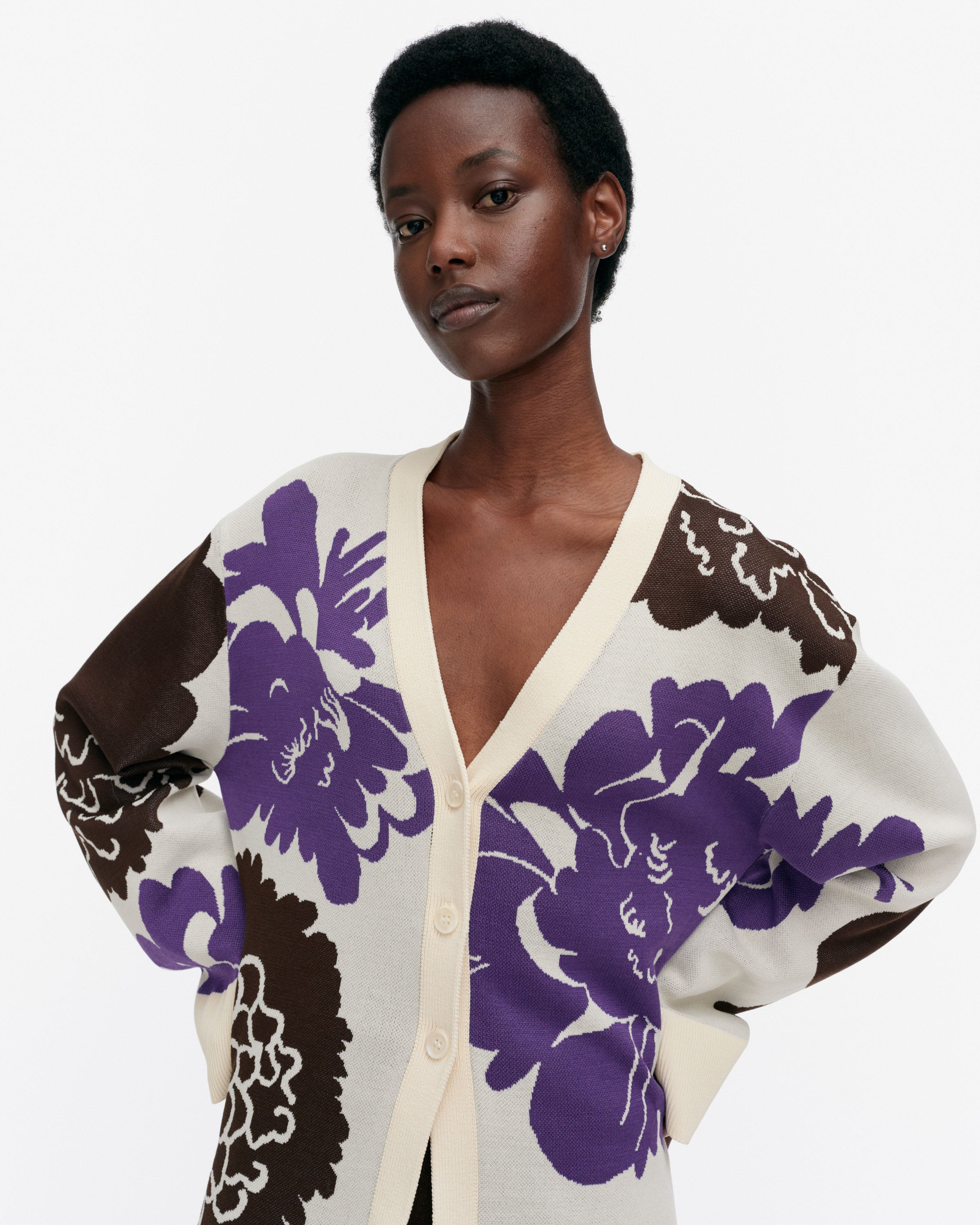 Lumoava Pioni Knitted Cardigan 74cm