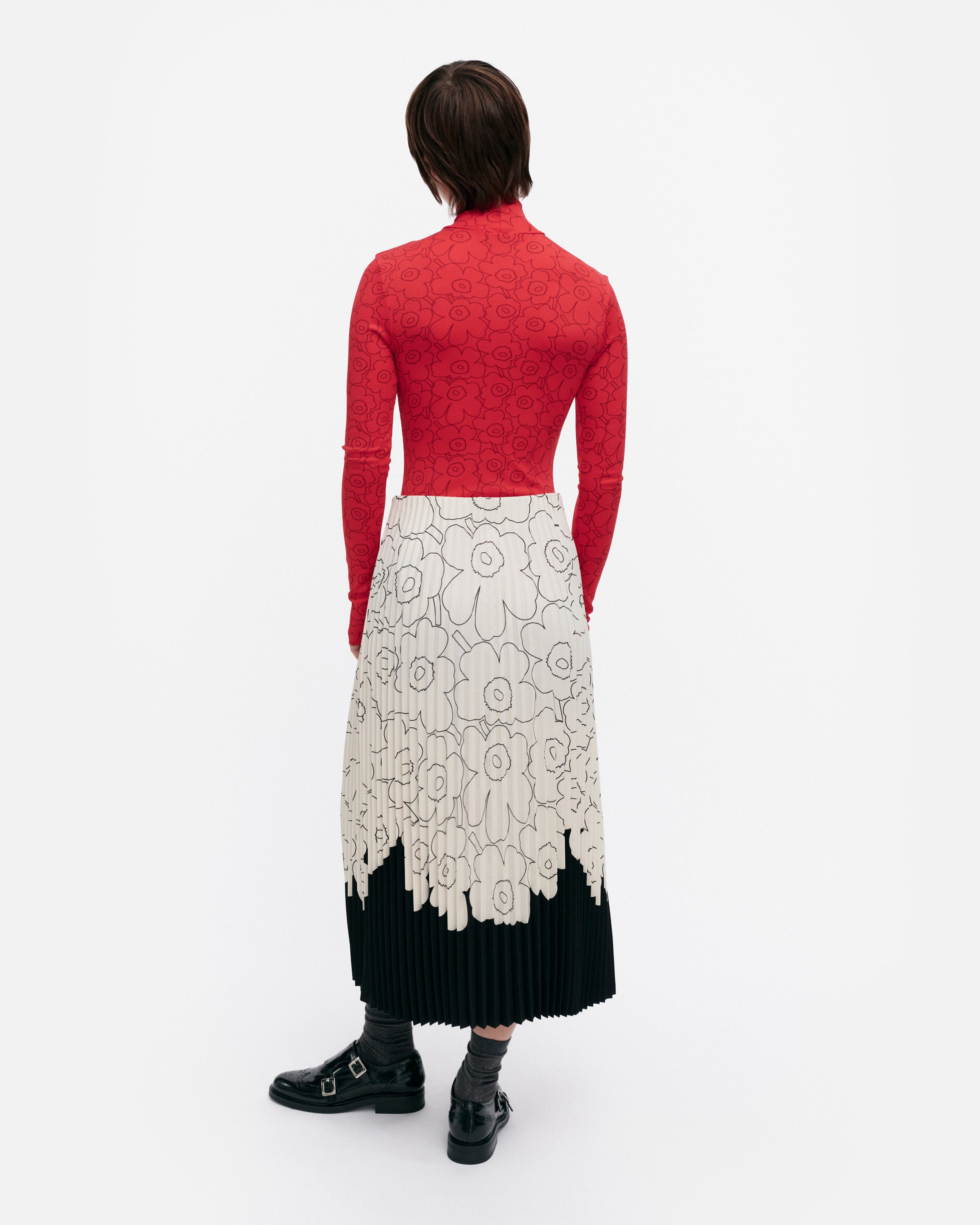 Outline Unikko Pleated Skirt 83.5cm