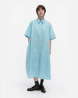 Popliini Outline Unikko Shirt Dress 120cm
