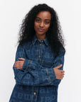 Maridenim Vaihe Logo Denim Shirt Jacket