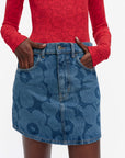 Maridenim Ruudut Unikko Mini Skirt