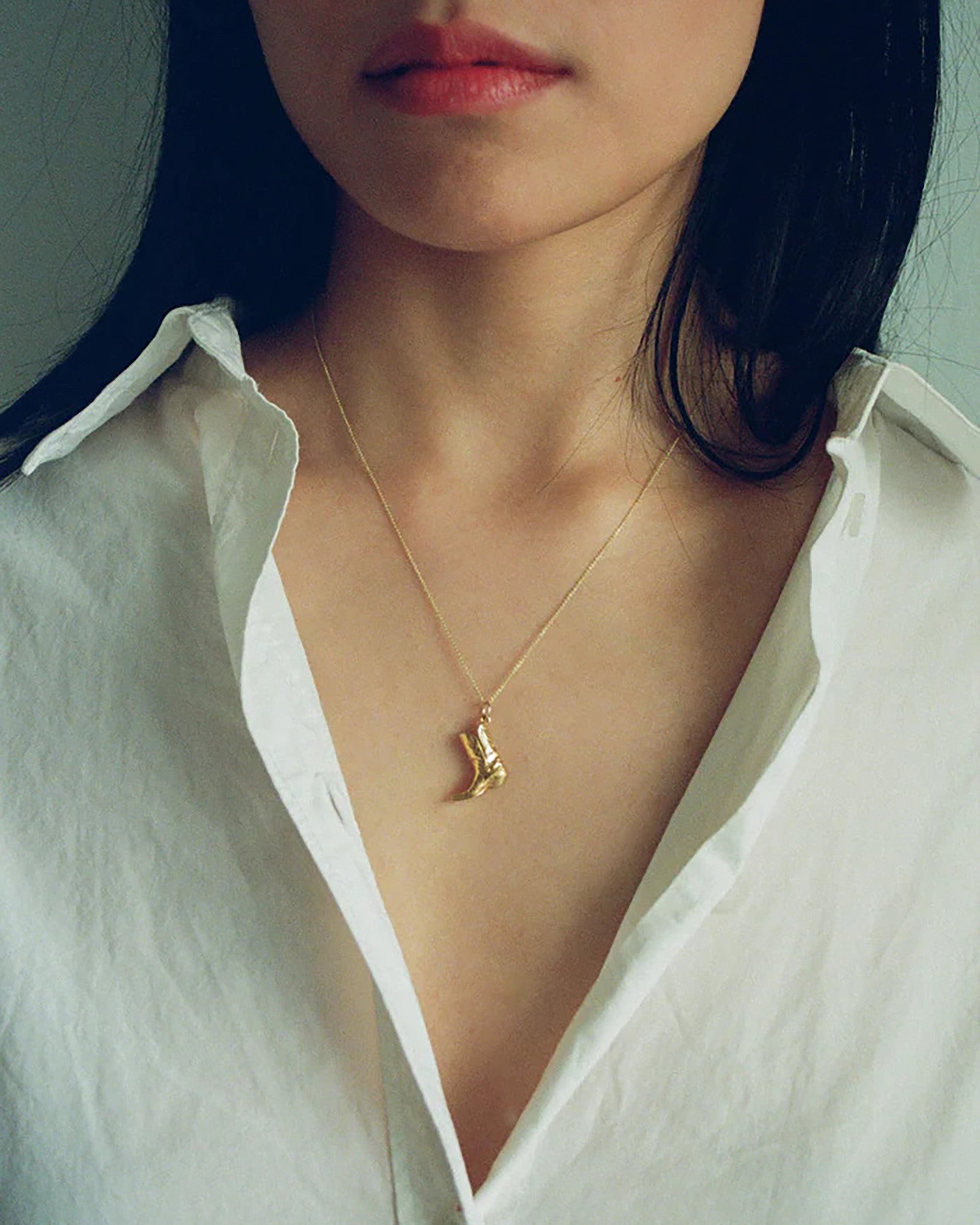 AIDA IMPACT Bigger Boot Silver Necklace