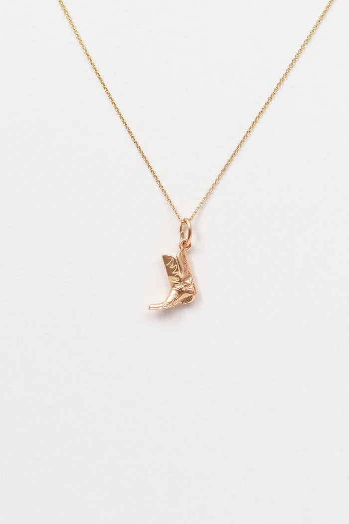 AIDA IMPACT Bigger Boot Mini 14K Gold Necklace
