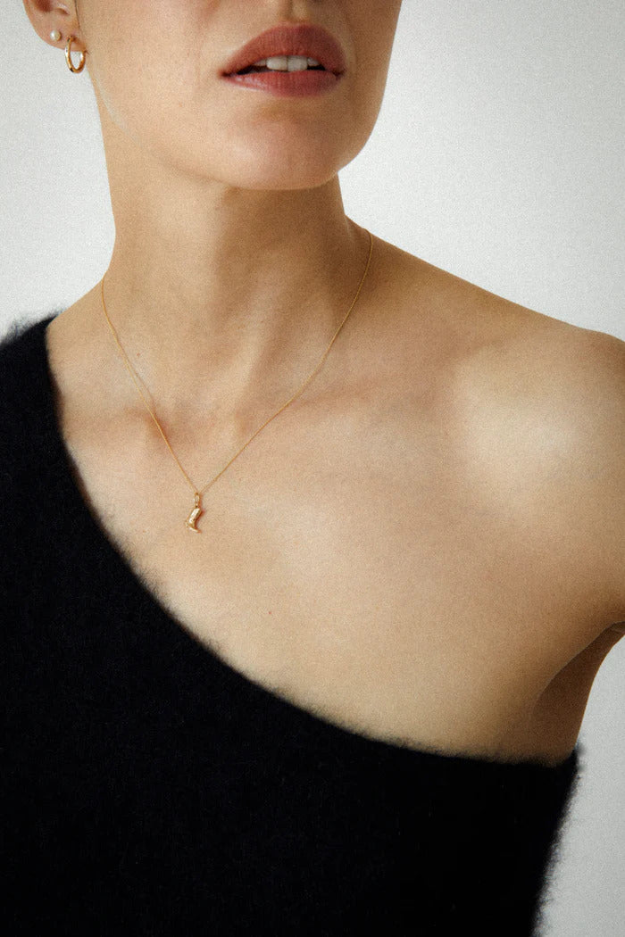 AIDA IMPACT Bigger Boot Mini 14K Gold Necklace