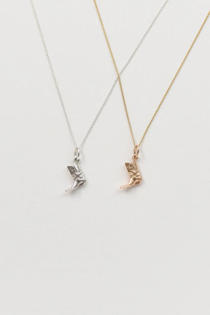 AIDA IMPACT Bigger Boot Mini 14K Gold Necklace