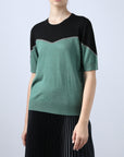 Essenziale Intarsia Half Sleeve Top