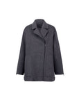 Lana Doppio Con Maglia Coat