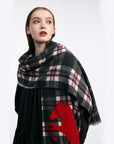CITRUS Bouckle Horse On Tartan Checks Scarf