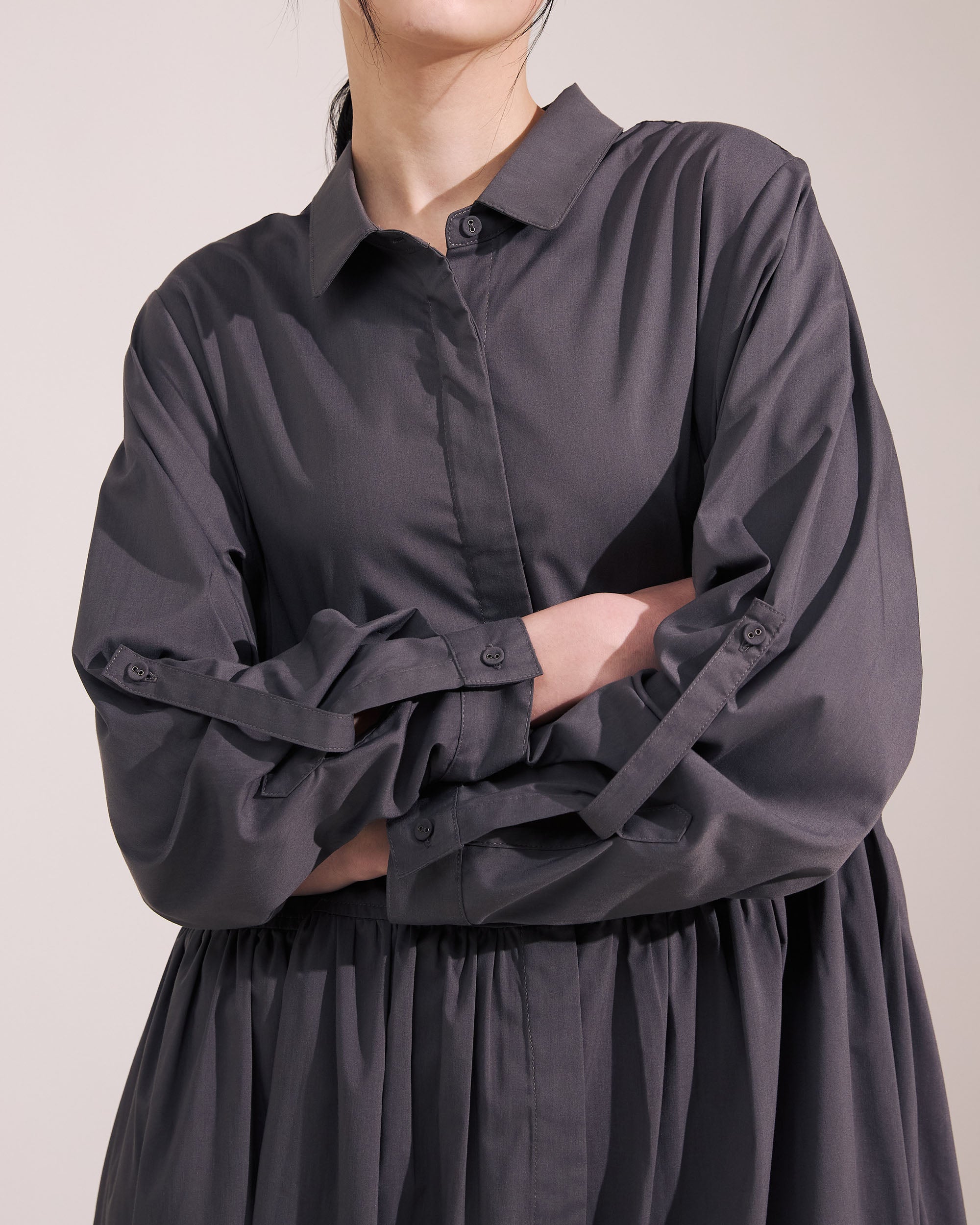 NORAH SUE Poplin Dress