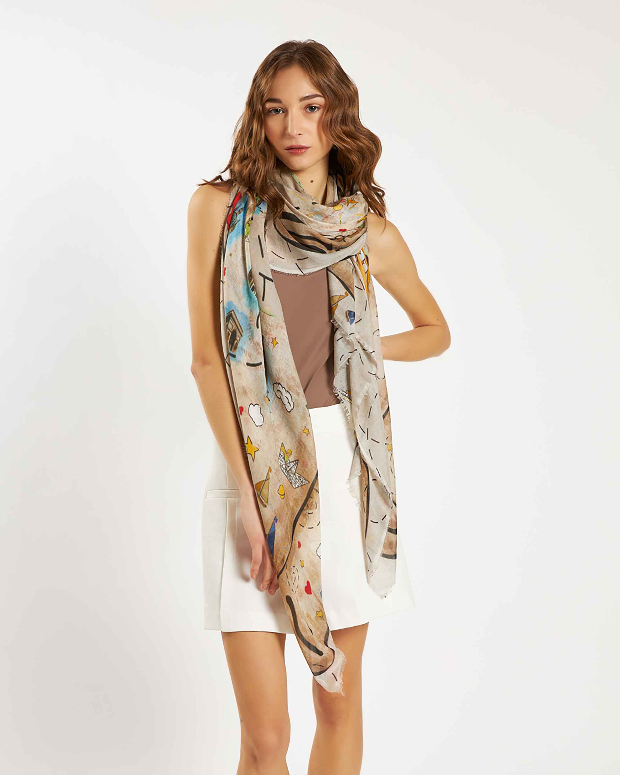 美品◇Faliero Sarti ◇Le Petit Prince ストール FALIERO SARTI Le Petit Prince-Scrol Scraf | COCKTAIL