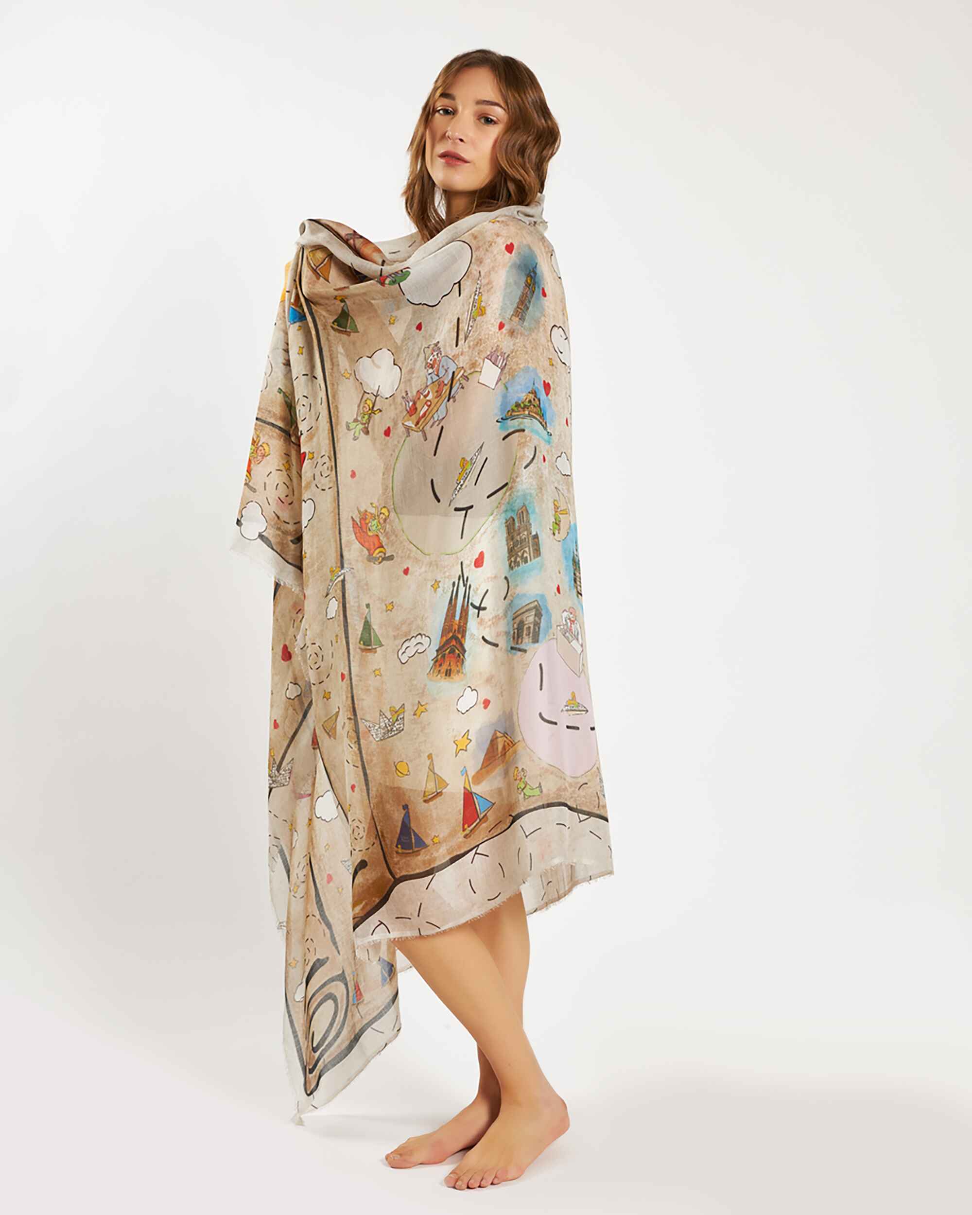 美品◇Faliero Sarti ◇Le Petit Prince ストール FALIERO SARTI Le Petit Prince-Scrol Scraf | COCKTAIL