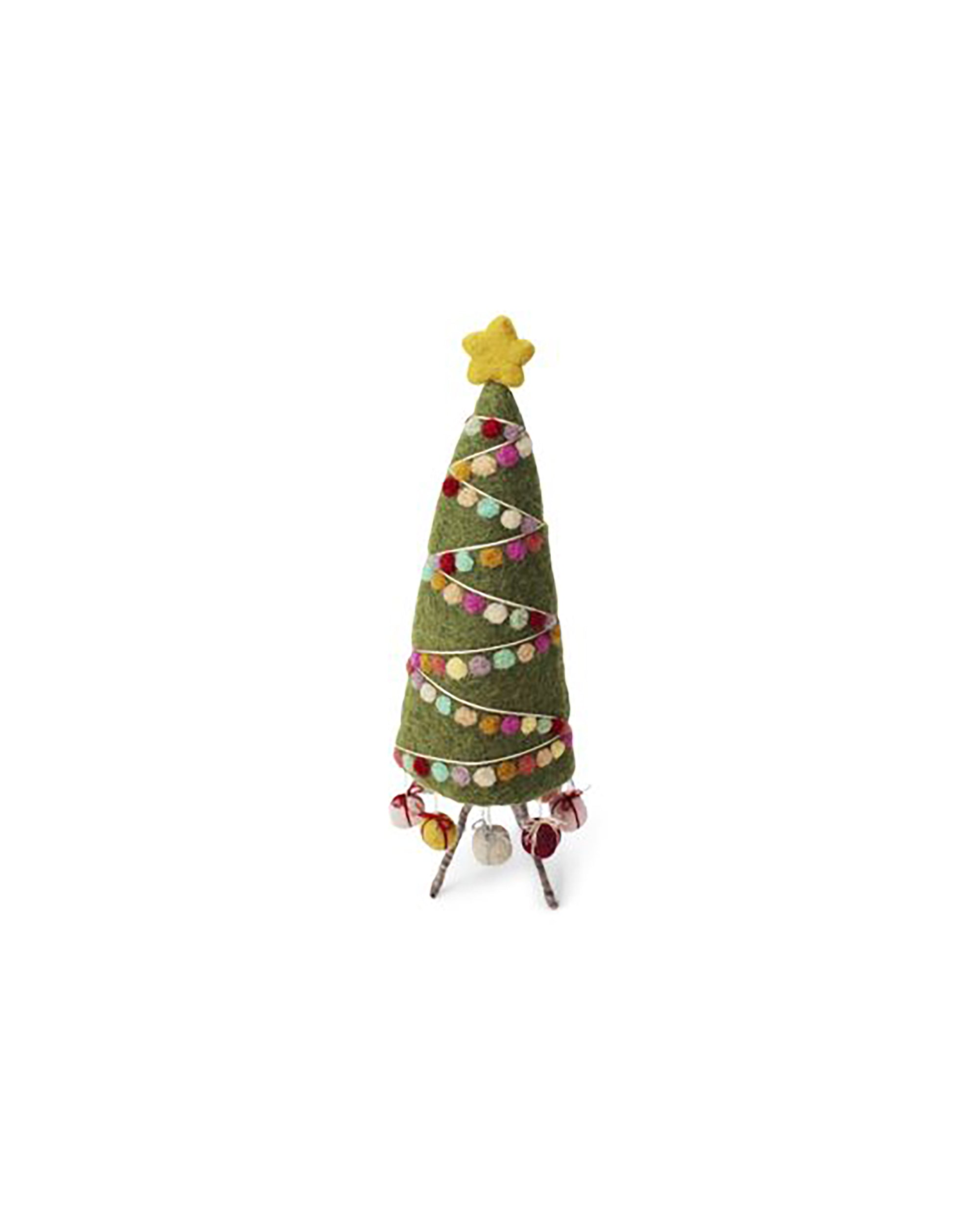 GRY & SIF Big Christmas Tree With Garland Handmade Craft