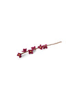GRY & SIF Cerise Flowers On Stalk