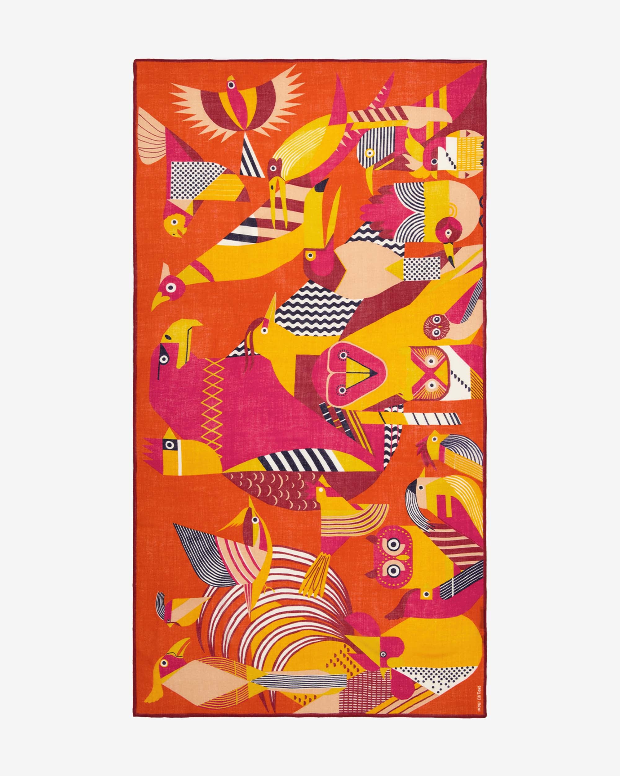 Inoui Editions Etole 100 Tribu Orange Scarf