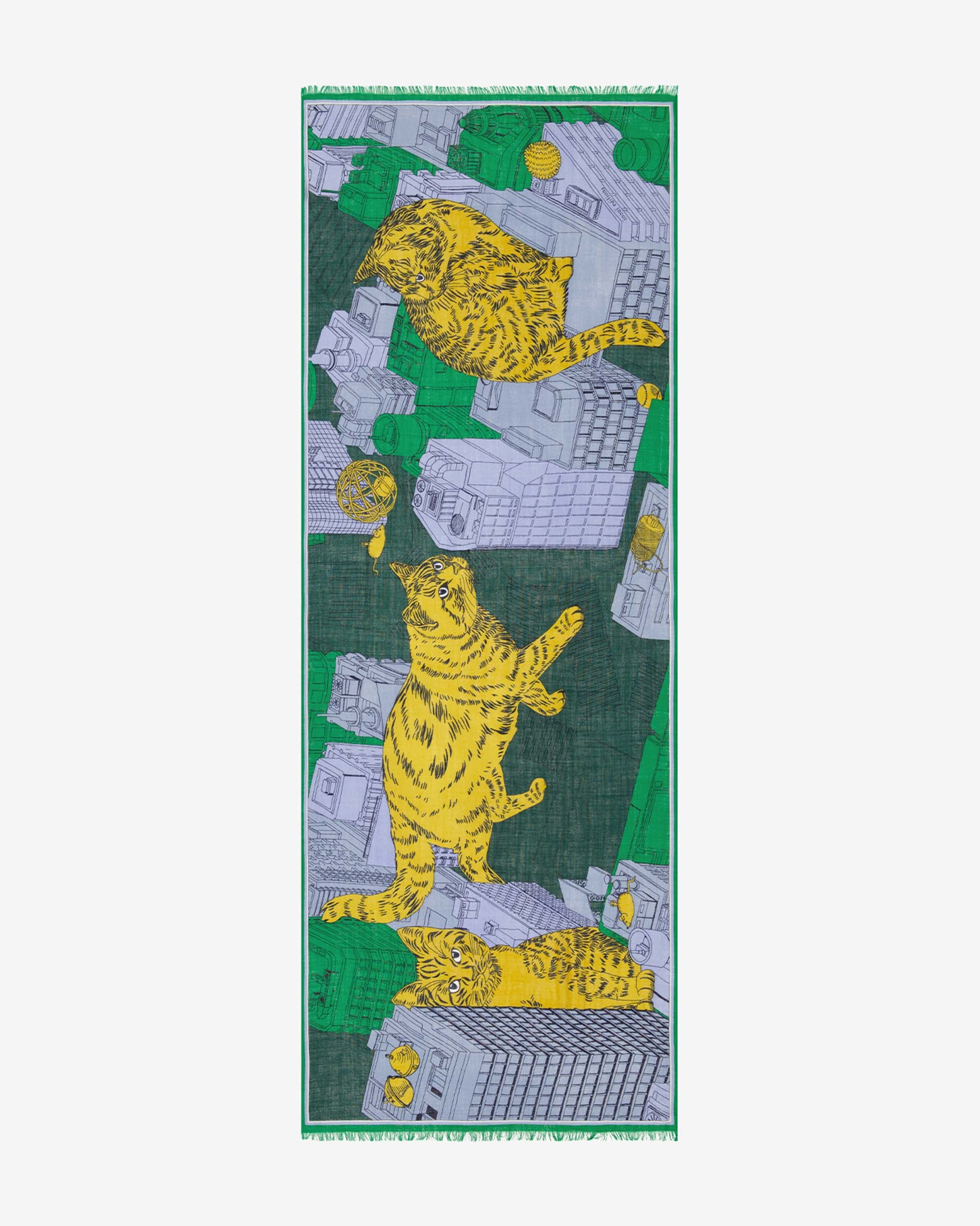Inoui Editions Etole 70 Tokyo Green Scarf