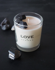 LOVE & STONES Glass Heal Tourmeline Crystal Scented Candle 290ml