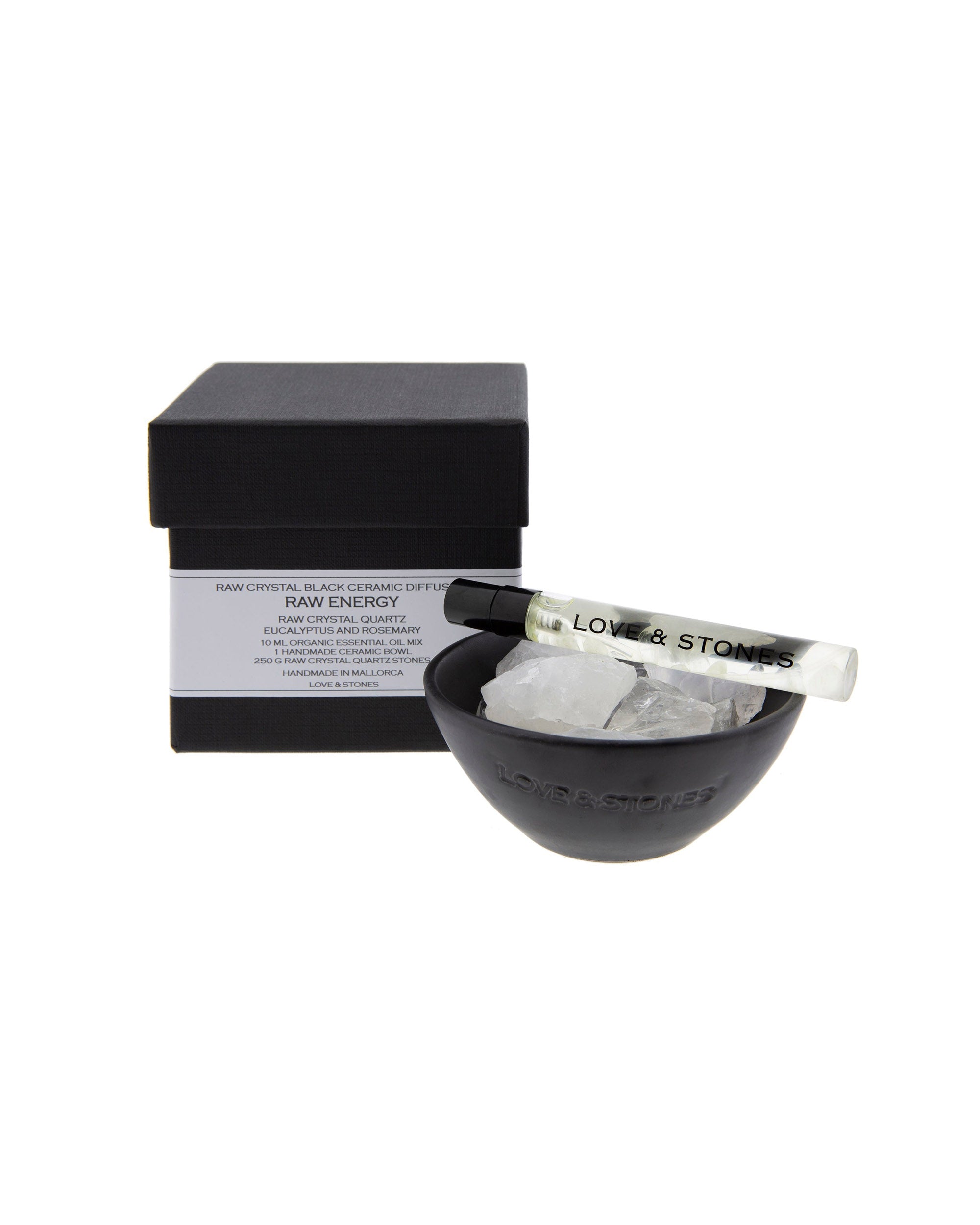 LOVE & STONES Raw Diffuser Raw Energy White Ceramic