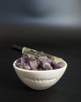 LOVE & STONES Raw Diffuser Calm Amethyst White Ceramic