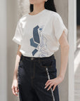 Sorona Cool Tee- Geo Rose Patchwork Boxy Tee