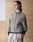 MIHOKO SAITO Herringbone Sled Cardigan