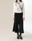 NORAH SUE 100% Cashmere Wide Leg Pants