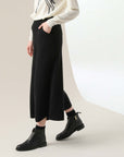 NORAH SUE 100% Cashmere Wide Leg Pants
