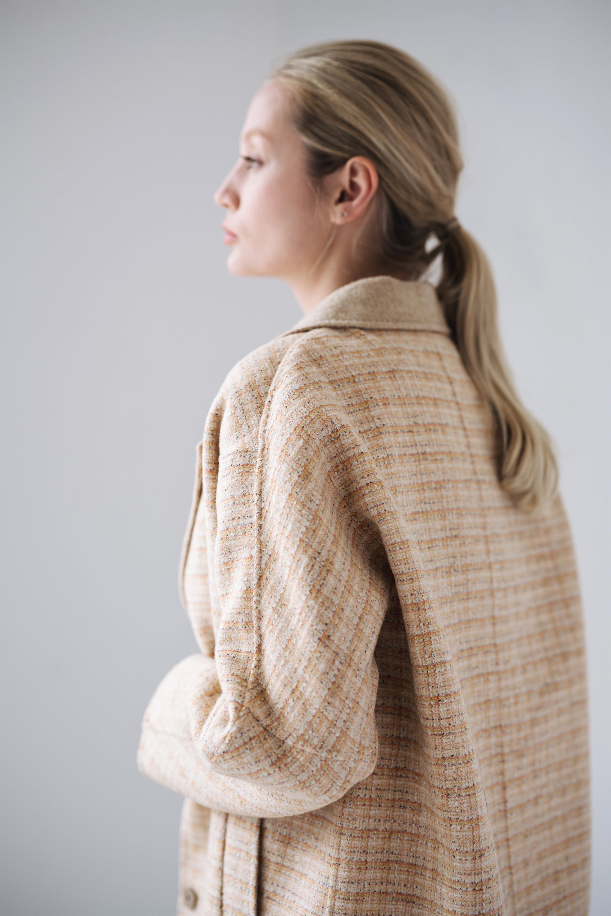 NORAH SUE Double Face Wool Blazer