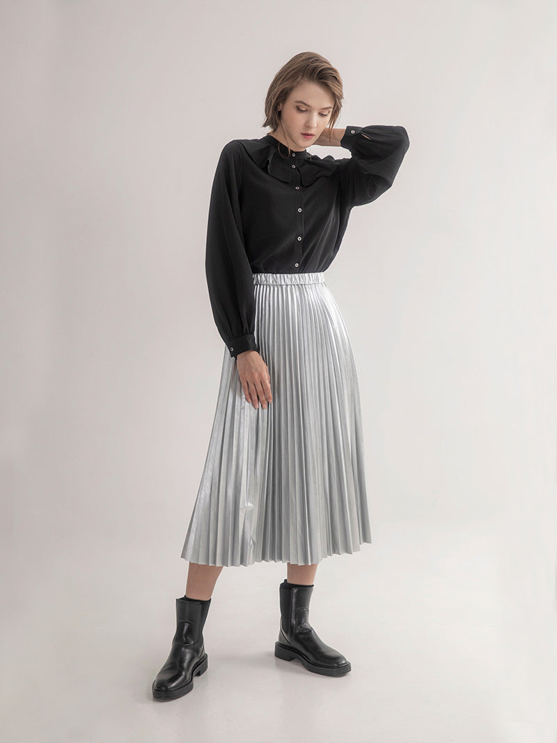 NORAH SUE Ruffles Collar Blouse