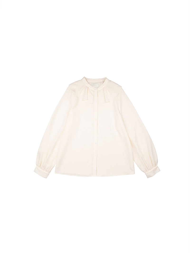 NORAH SUE Ruffles Collar Blouse