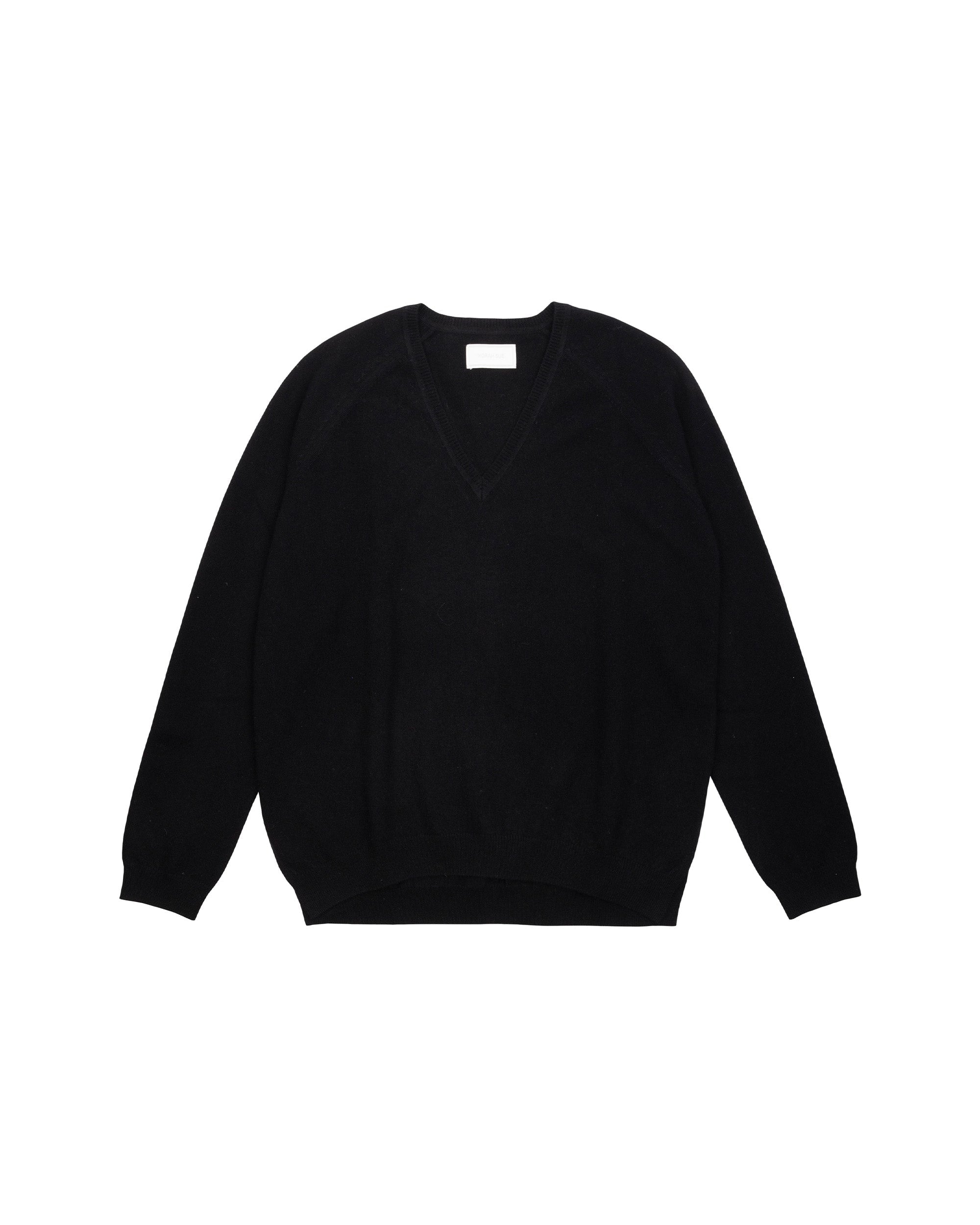 NORAH SUE 100% Cashmere V Neck Long Sleeves Top