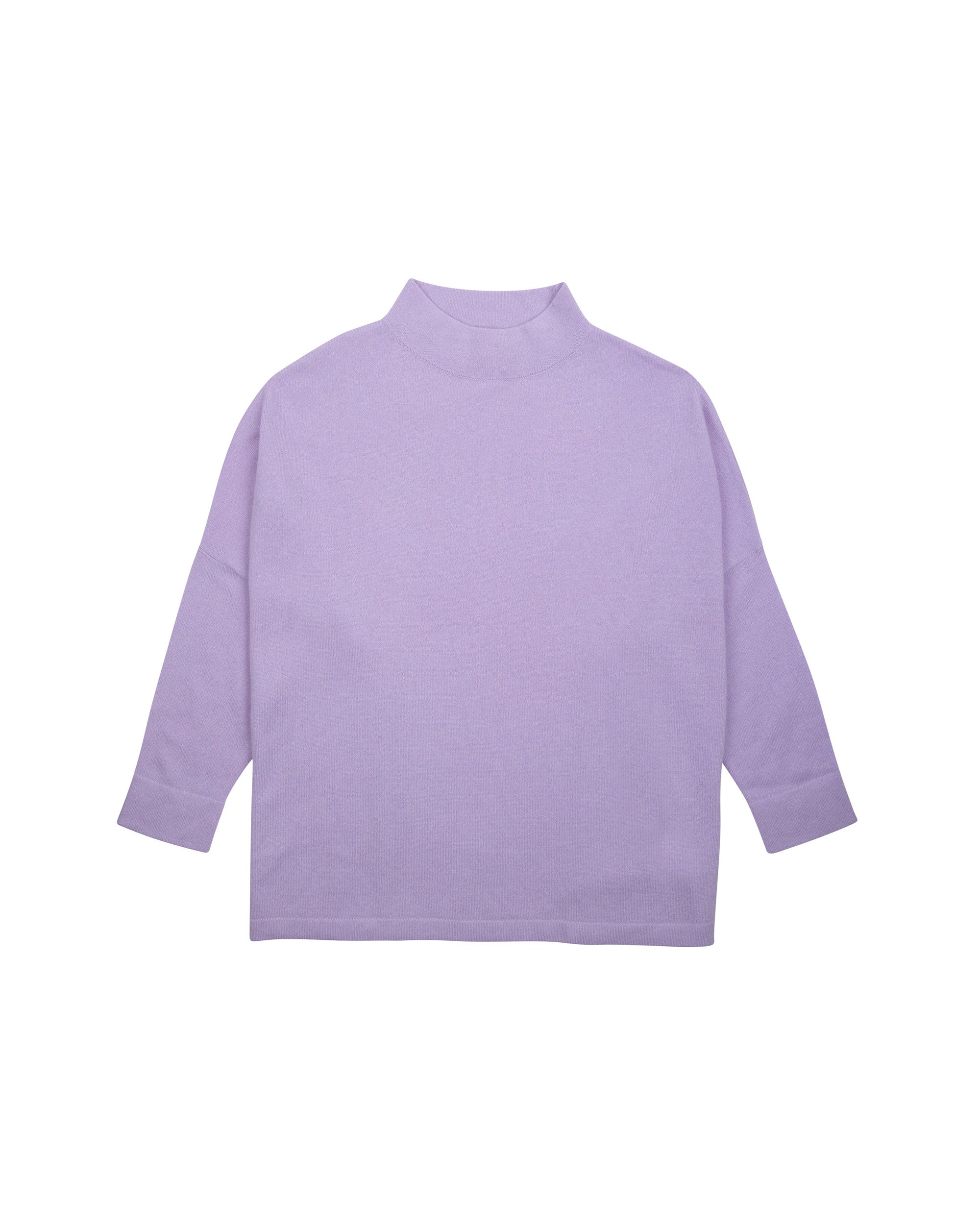 NORAH SUE Cashmere Square Cut Long Sleeves Top