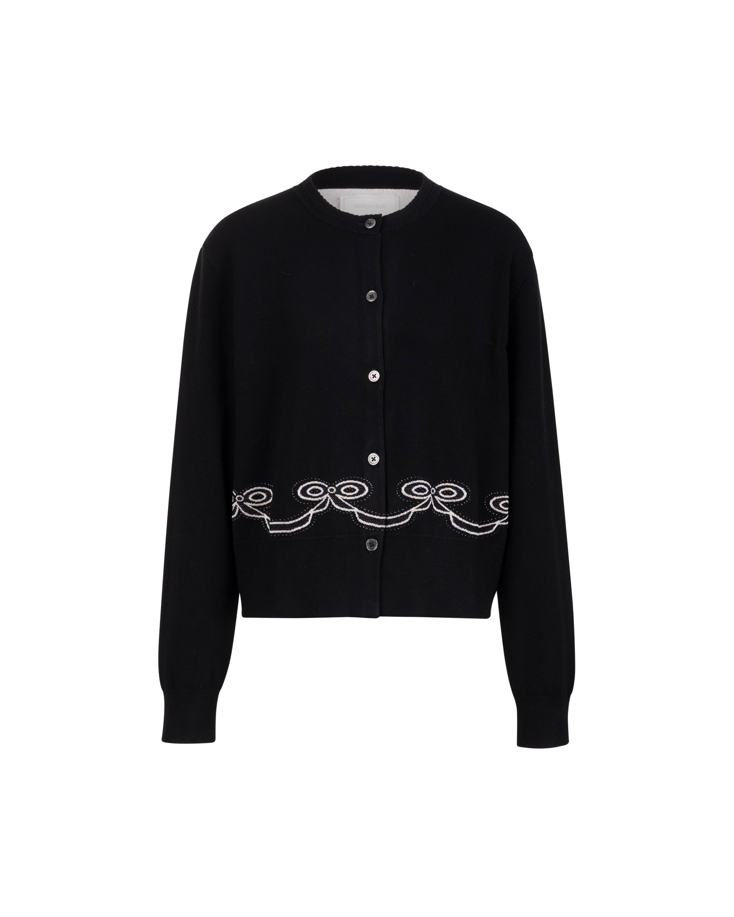 NORAH SUE Athena Ribbon Cardigan