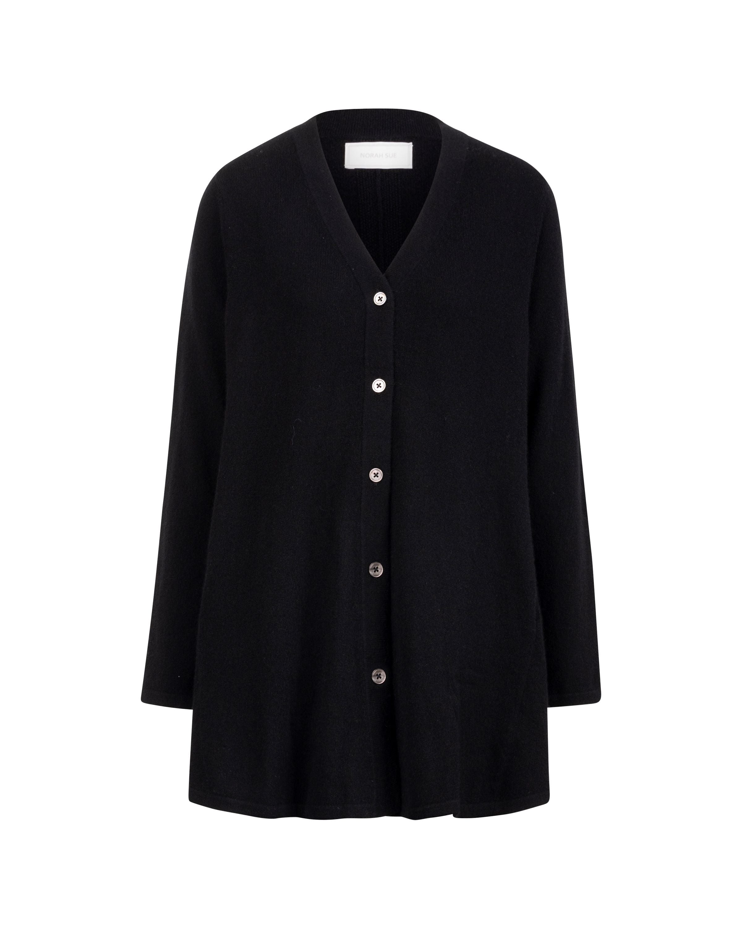 NORAH SUE 100% Cashmere Long Cardigan