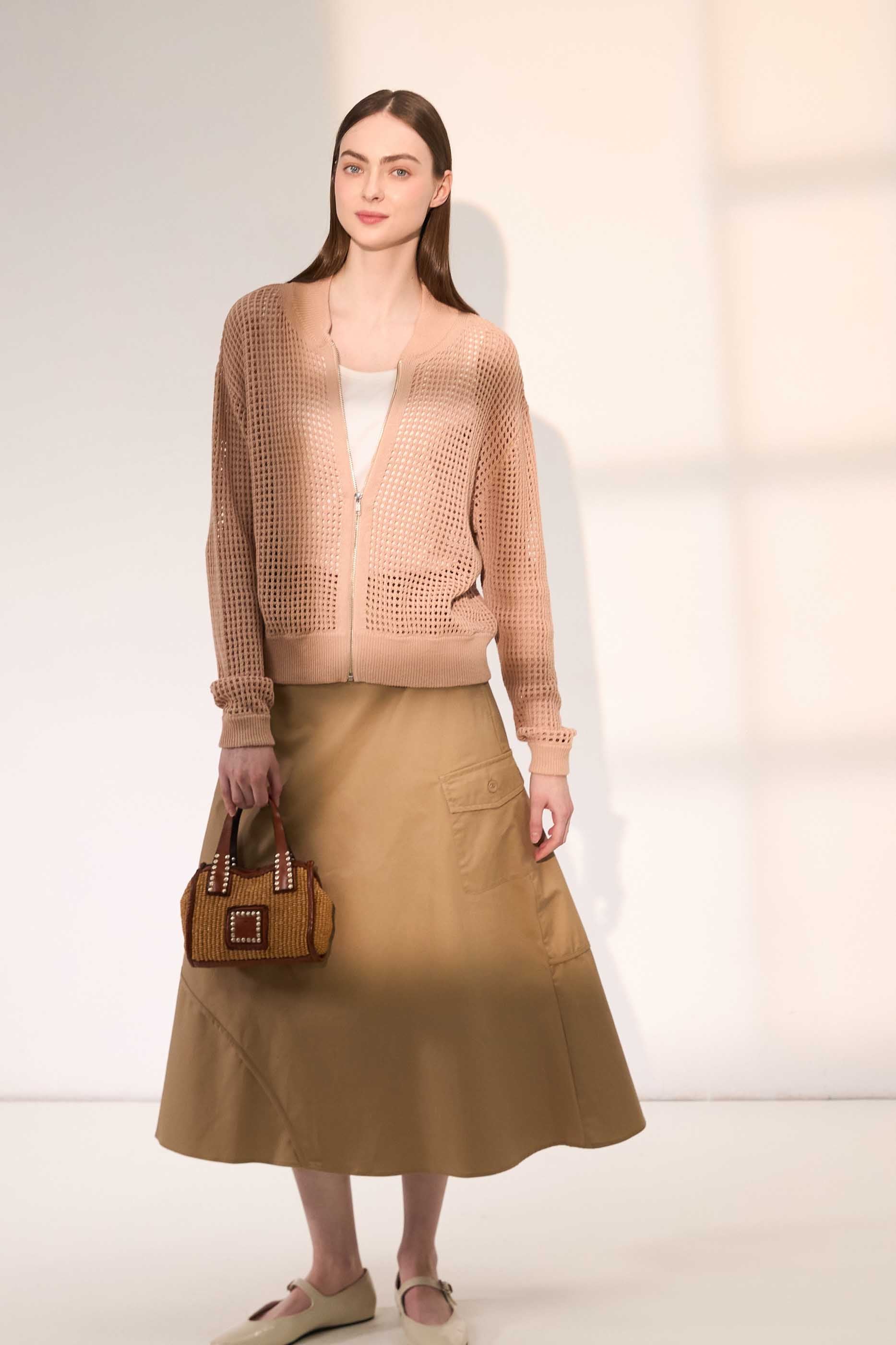 NORAH SUE Techno Pencil Skirt