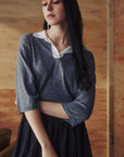 NORAH SUE Fine Merino Wool Polo