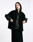 NORAH SUE Leather Zipup Blouson