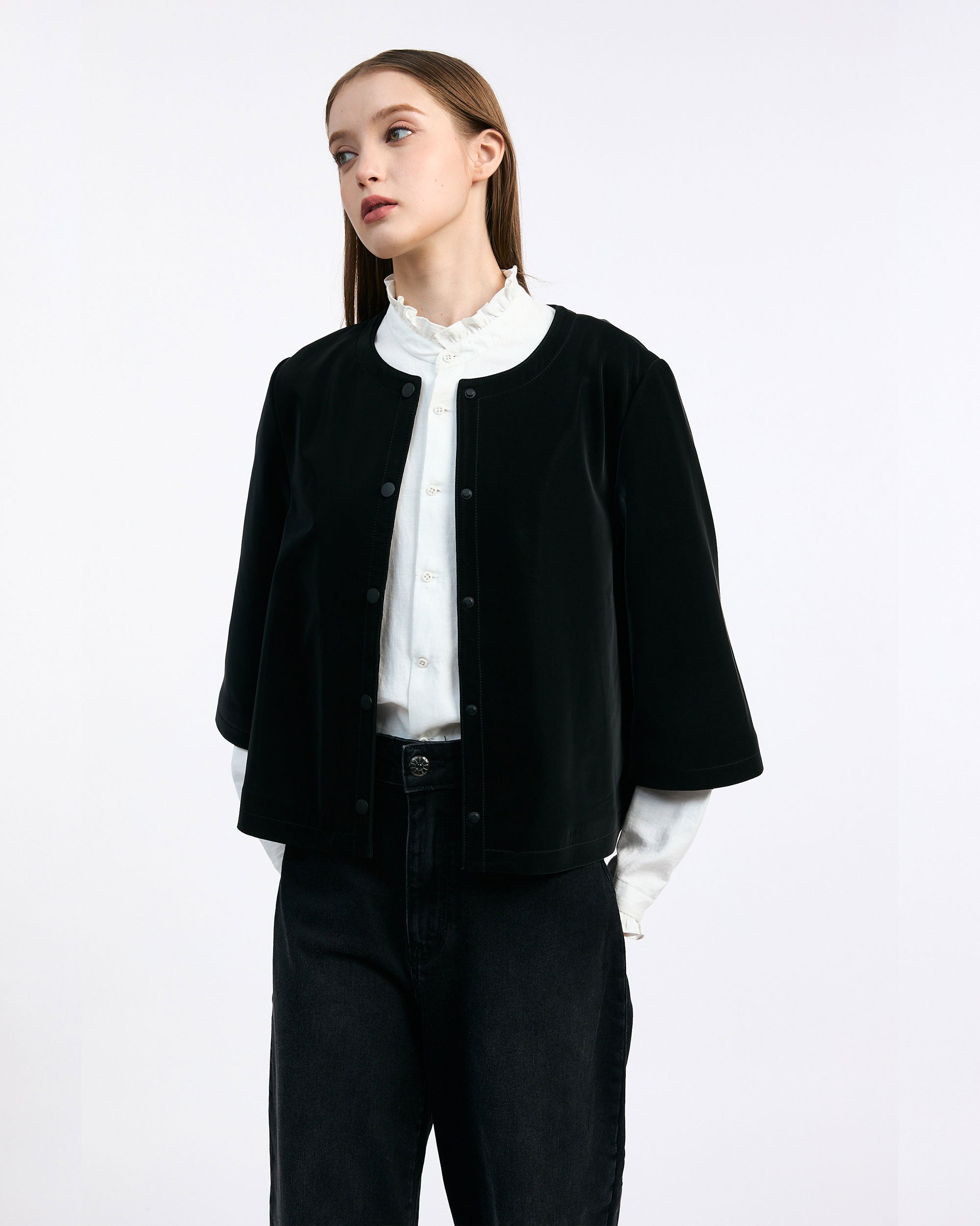 NORAH SUE Lambskin Velvet Touch Jacket