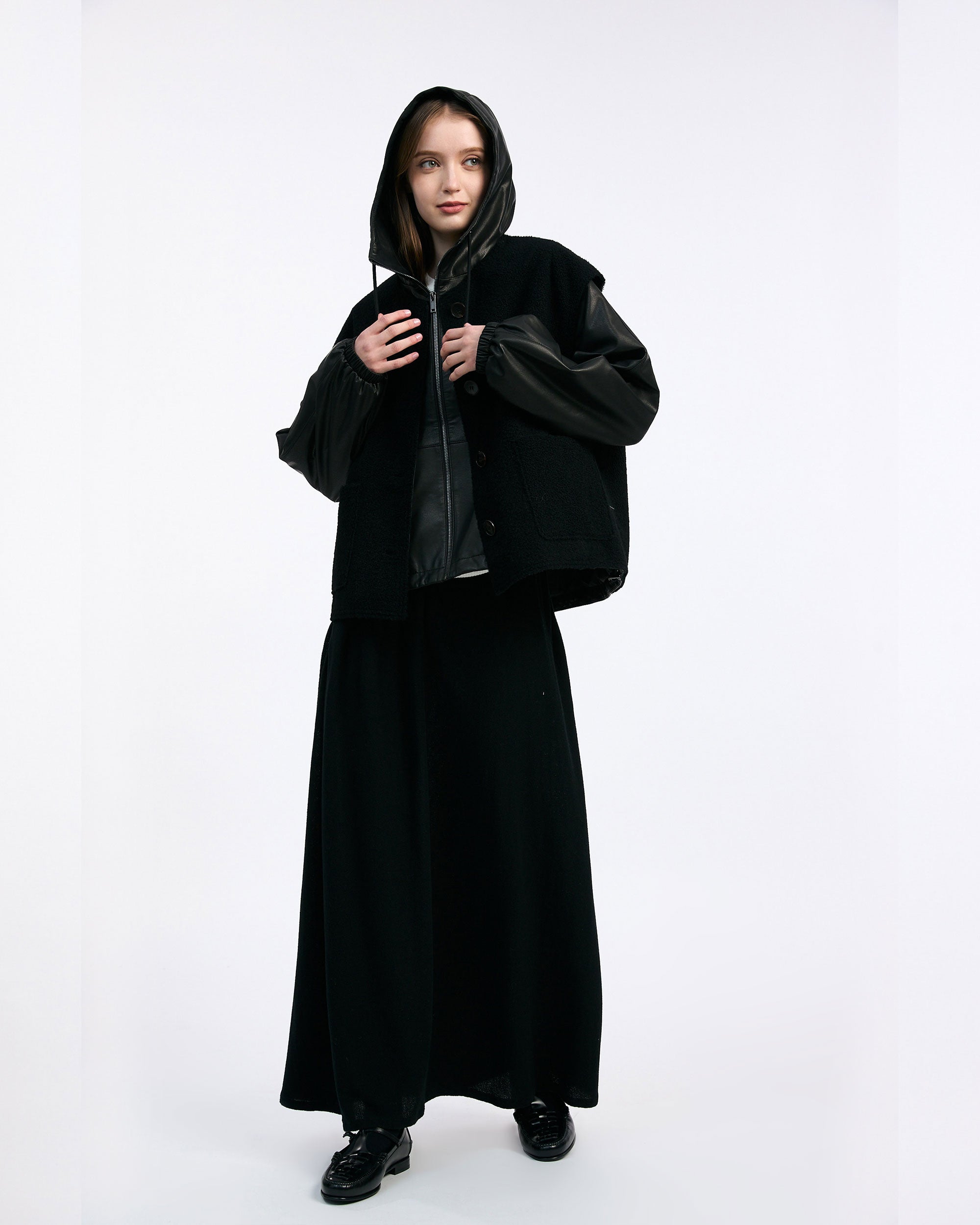 NORAH SUE Reversible Lamb Fur Gilet