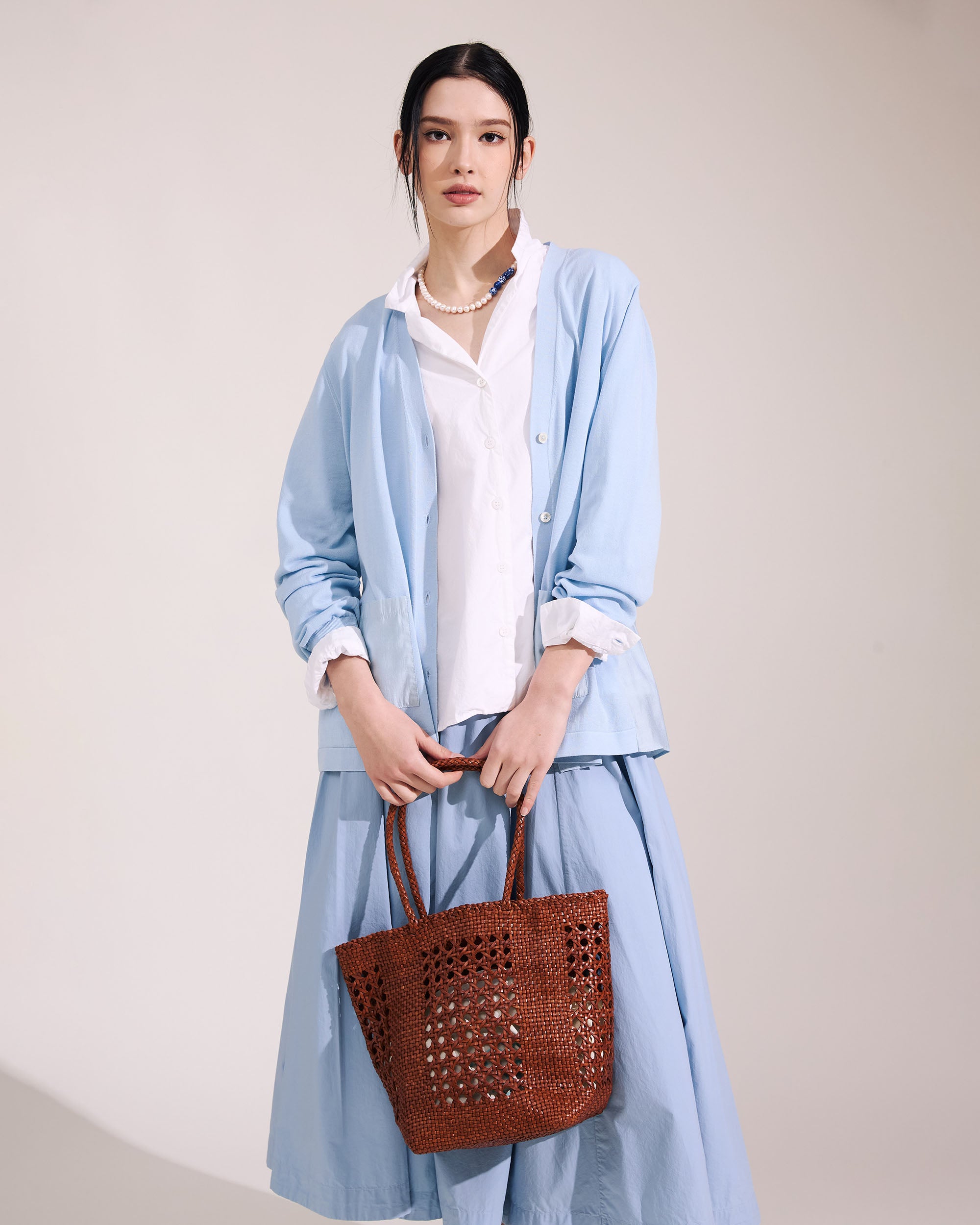 NORAH SUE Paper Yarn Cool Cardigan