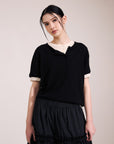 NORAH SUE Summer Shades Cotton Short Sleeve Pullover