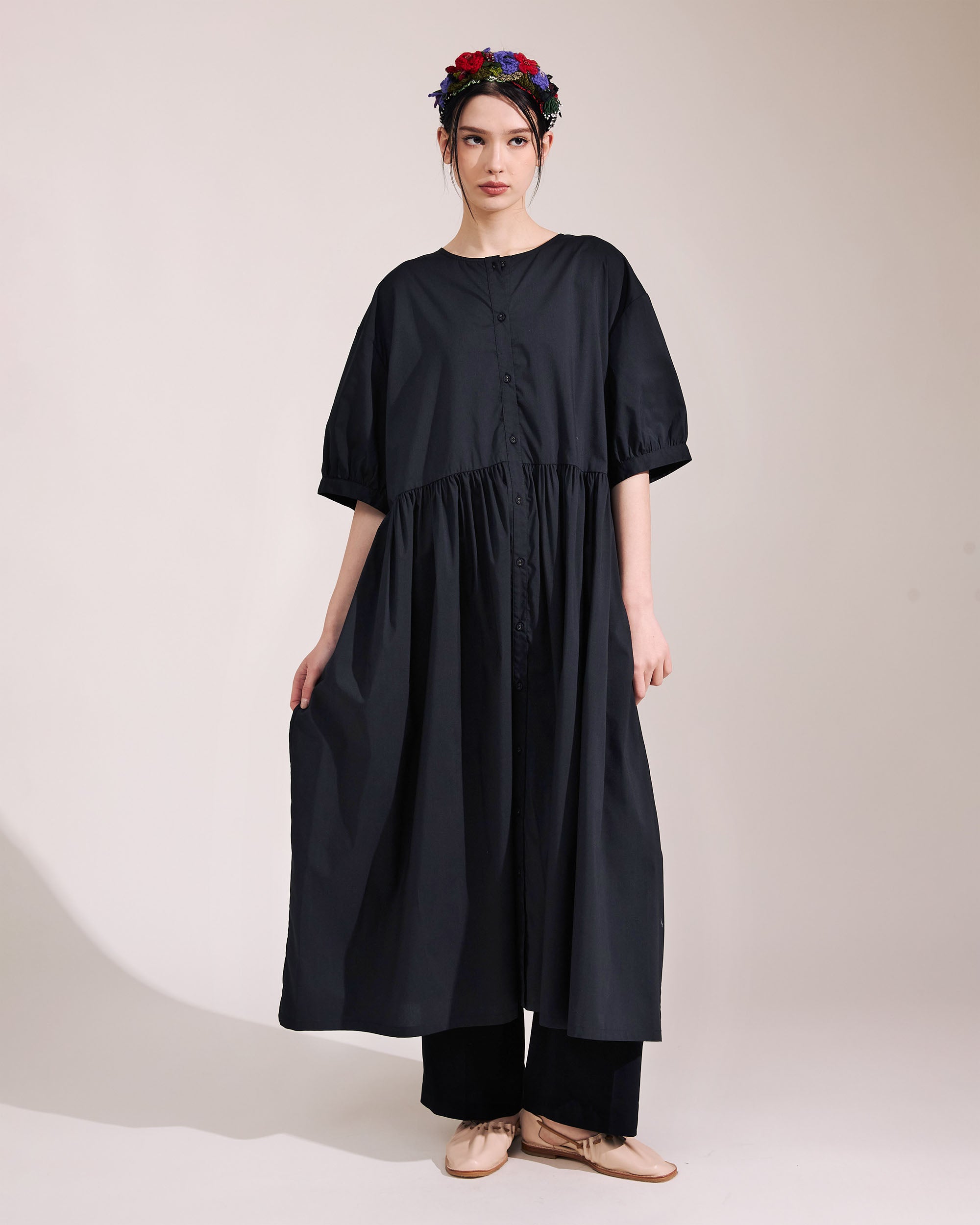 NORAH SUE Poplin Cotton Dress