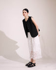 NORAH SUE Cotton Linen Vest