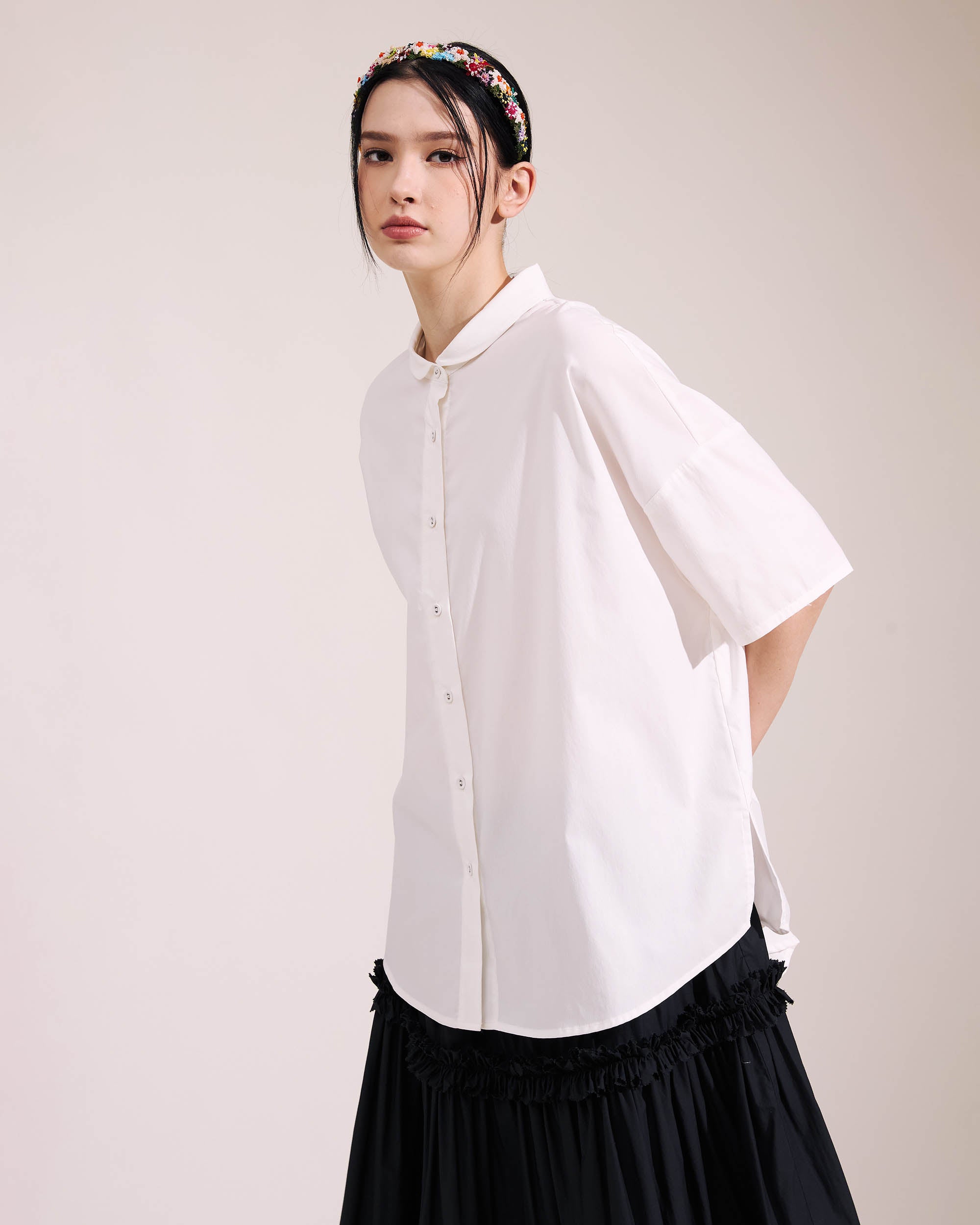 NORAH SUE Poplin Blouse