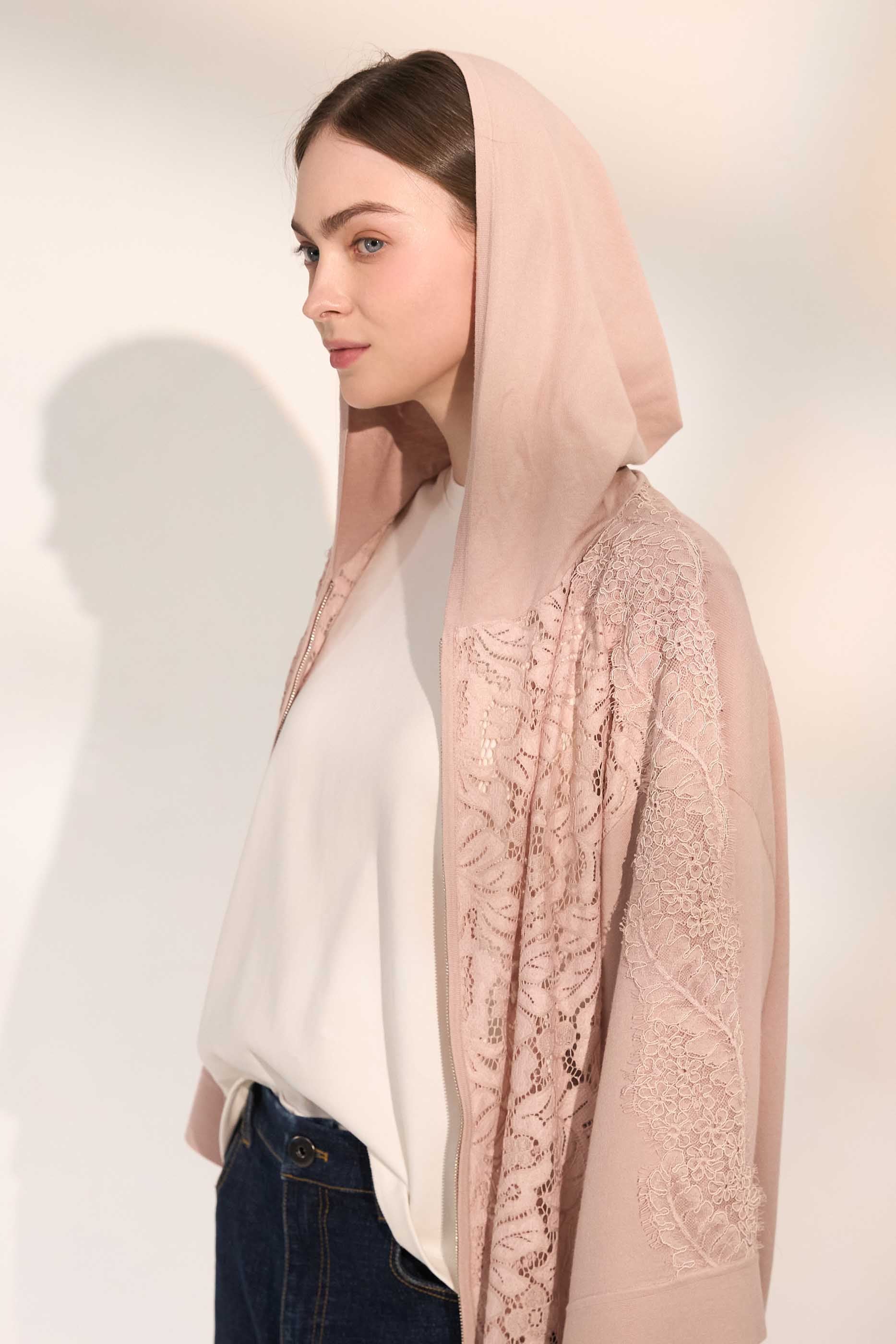 NORAH SUE Lace Blouson