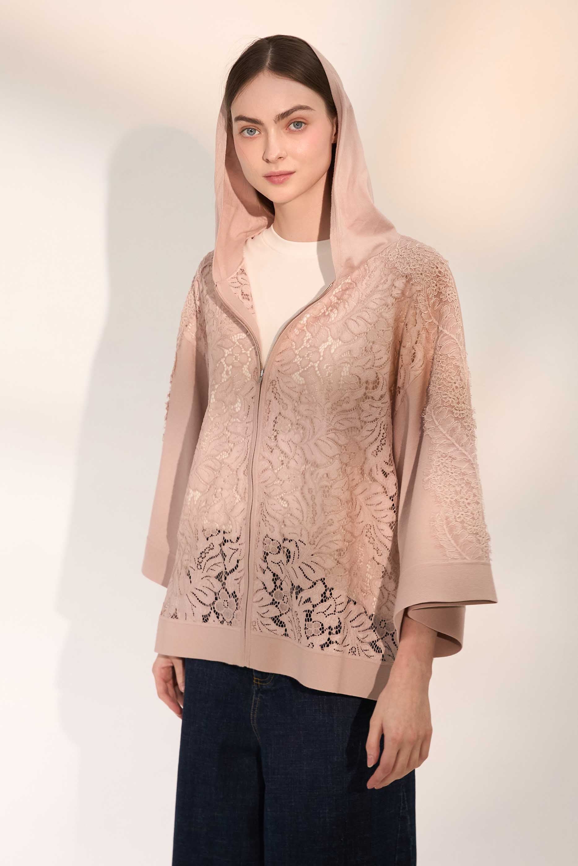 NORAH SUE Lace Blouson
