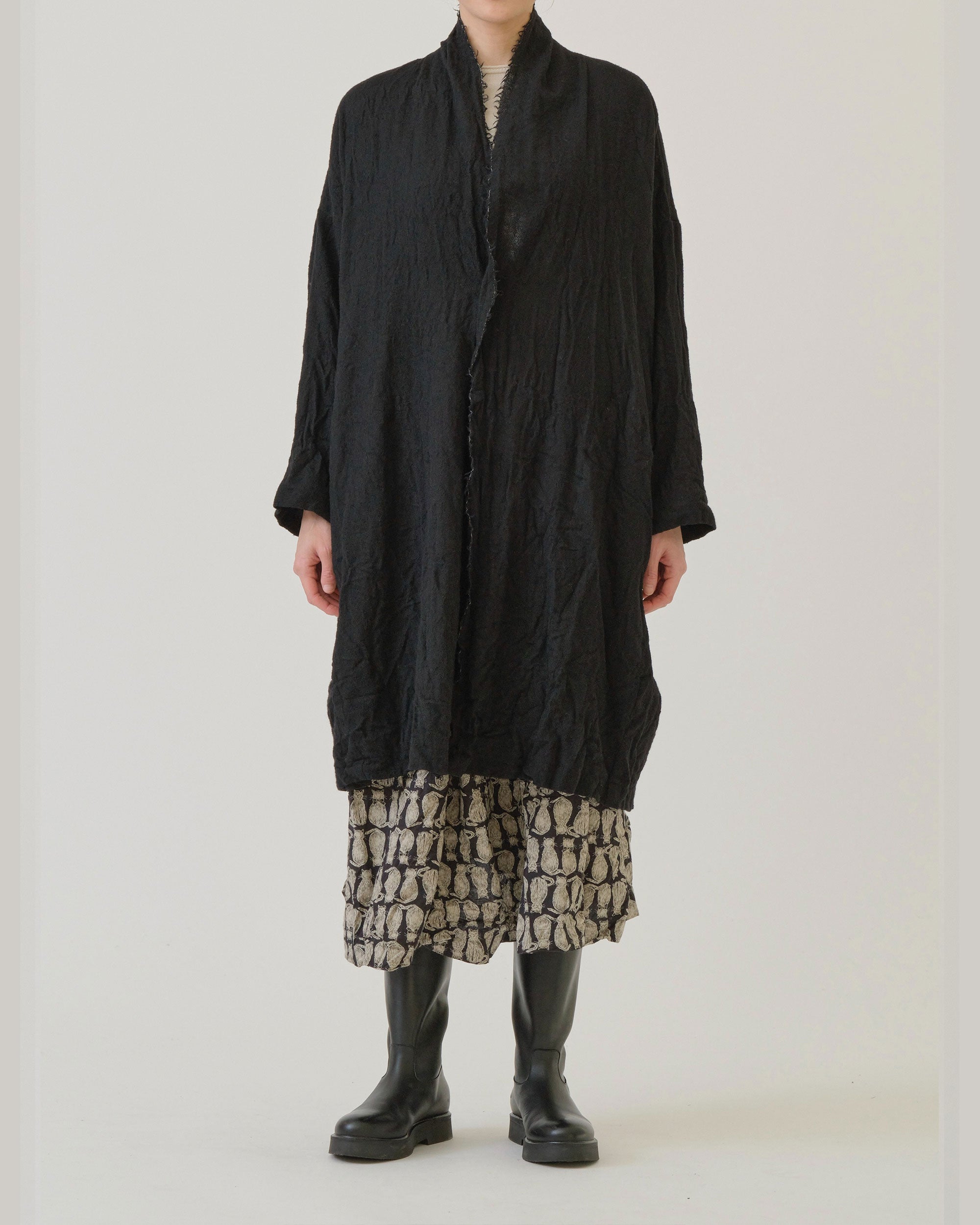 PAS DE CALAIS Refined Wool Gauze Coat