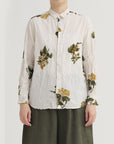 PAS DE CALAIS Summer Botanical Print Blouse
