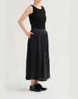 PAS DE CALAIS French Linen Box Pleat Skirt