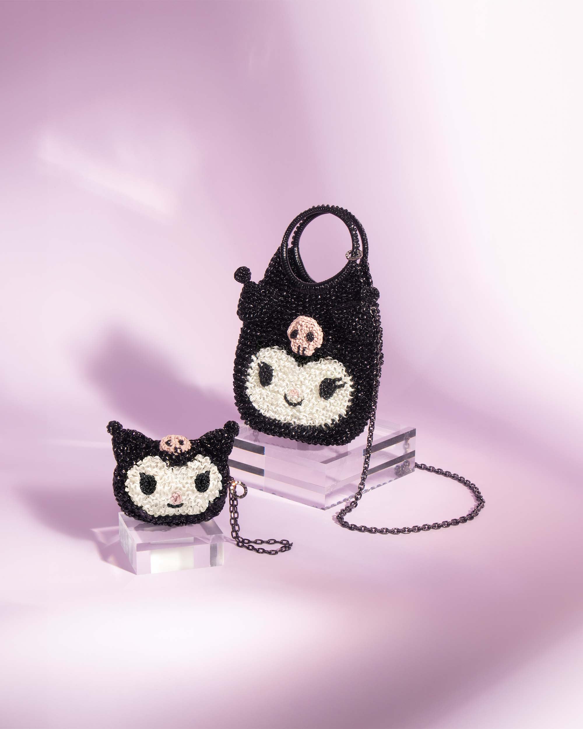 ANTEPRIMA WIREBAG x Kuromi Standard Teardrop Wirebag Small
