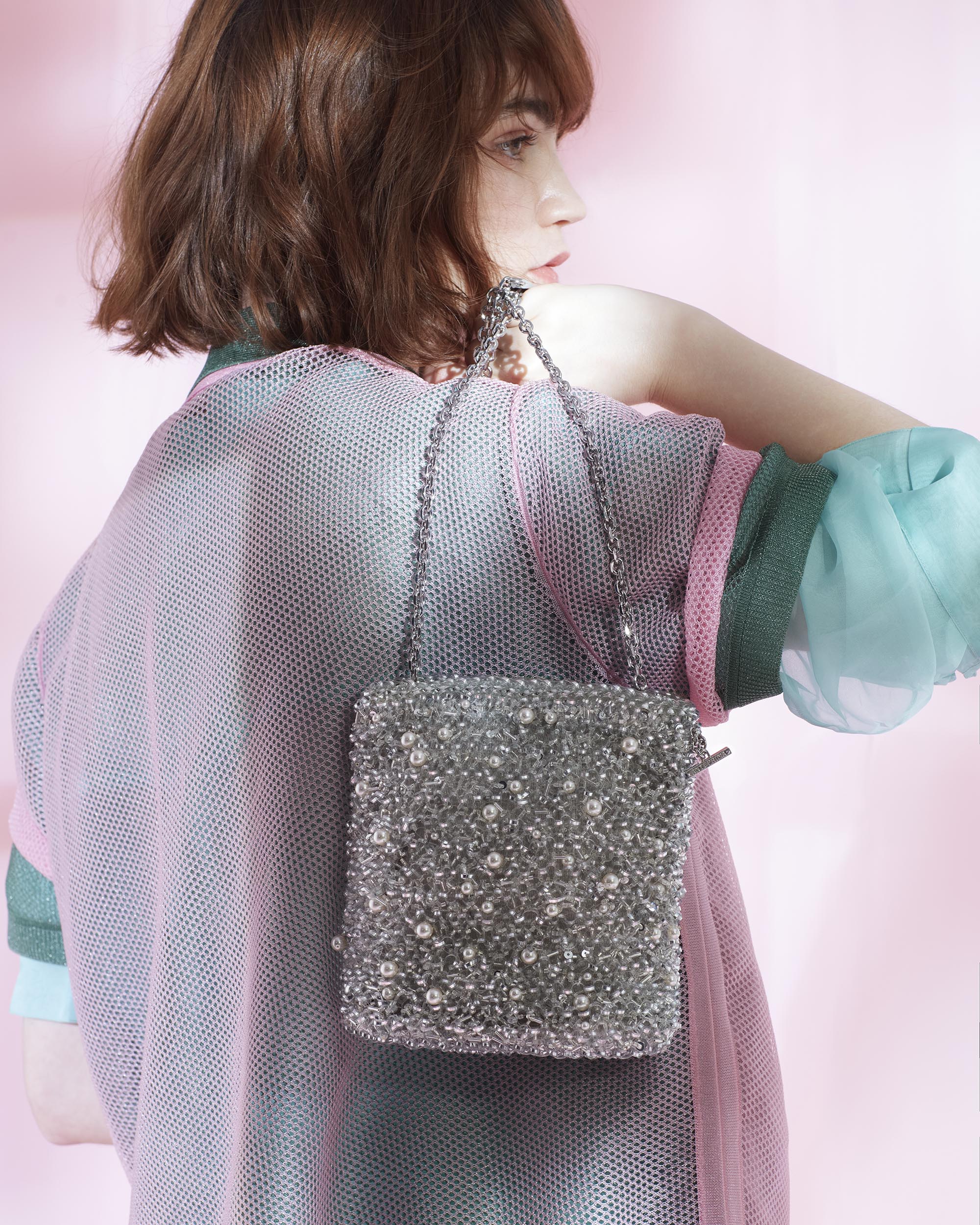 【25SS NEW】ANTEPRIMA / PERLA GLITTER SECCHIO STILOSO / ２色 25SS NEW】ANTEPRIMA / PERLA GLITTER SECCHIO STILOSO / 2色